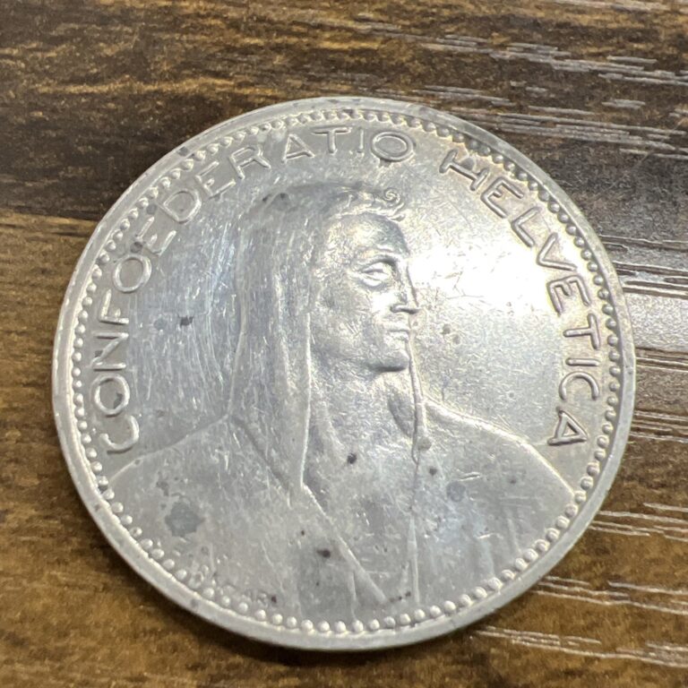 Read more about the article 1923-B SWITZERLAND 5 FRANCS  **XF-AU COIN**   Get It Before Silver reaches $50