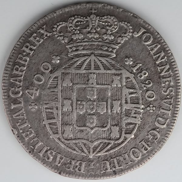 Read more about the article 🇵🇹 Portugal Cruzado 480 Réis 1820 Rei D. João VI Silver Coin – Id58