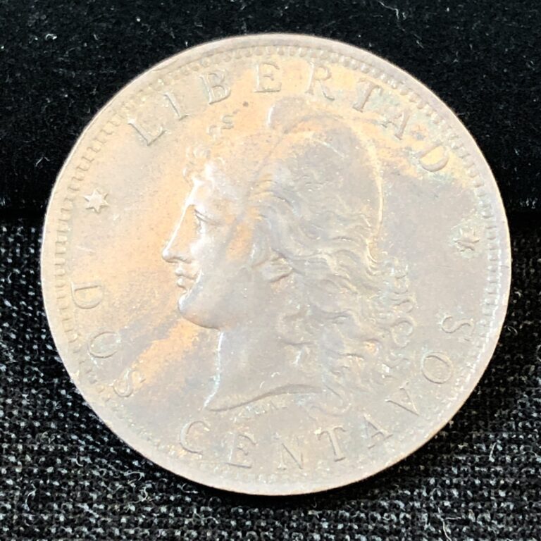 Read more about the article 1889 ARGENTINA 2 CENTAVOS  – Rare Strong Value Coin – Ships Free E-45