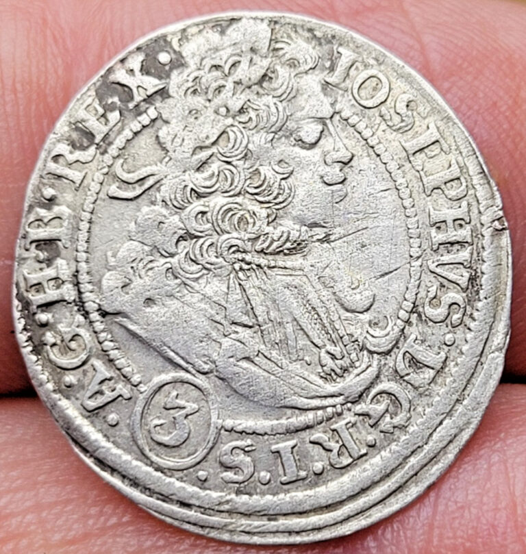 Read more about the article Austria 3 Kreuzer 1711 Joseph I Silver Coin
