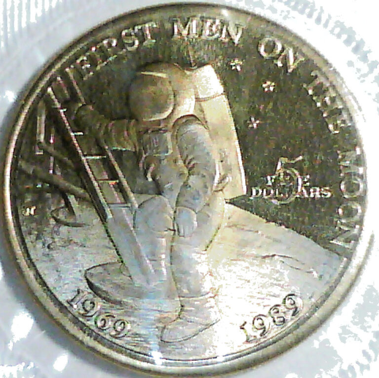Read more about the article Marshall Islands 1989 $5 1st Man on the Moon 20th Anniversary