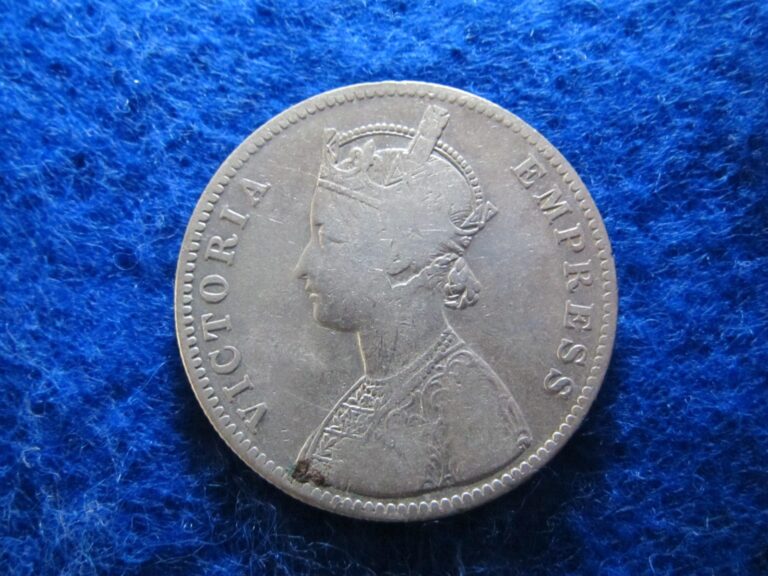 Read more about the article 1884 British India Silver Rupee – Circulated –  Cleaned