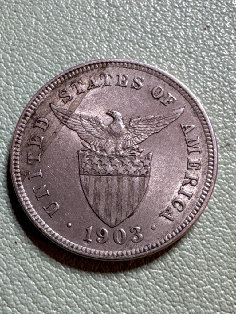 Read more about the article 1903 (P) 5 Centavos XF+ Philippines US Five USA Nickle
