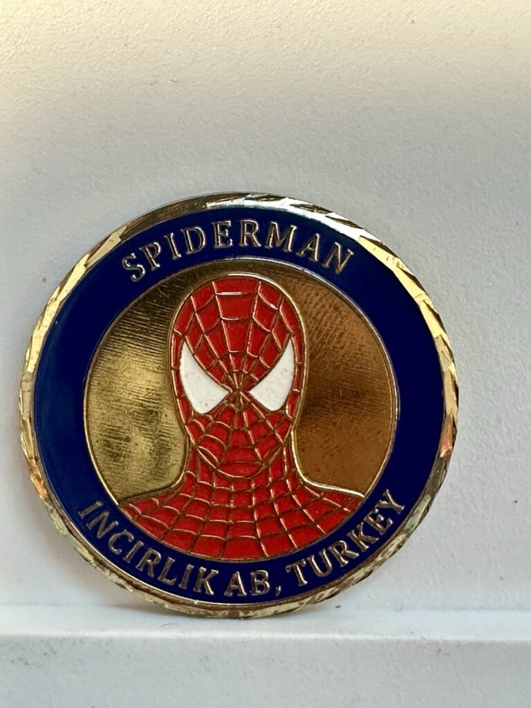Read more about the article Spider-Man Incirlik Air Base in Adana  Turkey Challenge Coin Military RARE