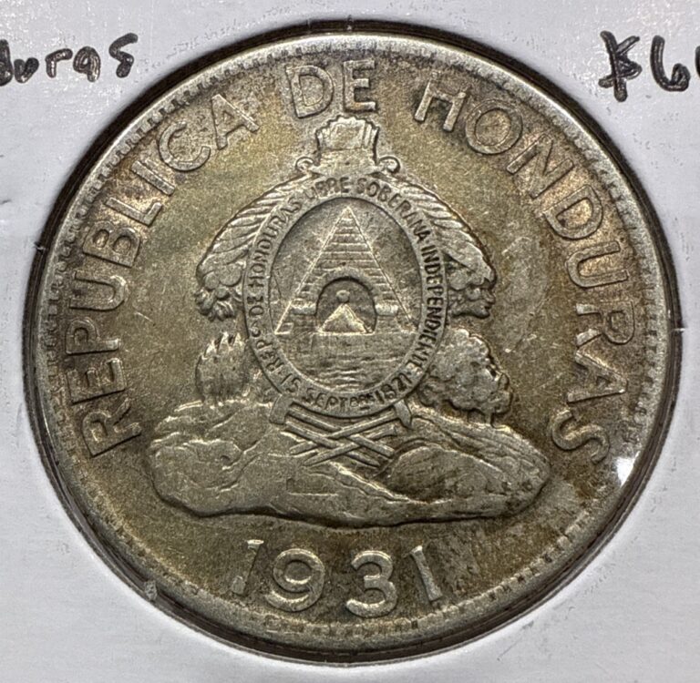 Read more about the article 1931 Un Lempira Honduras Chieftain Silver Scarce $1 Coin