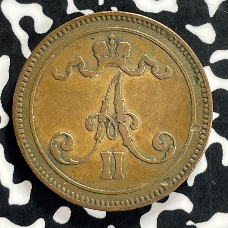 Read more about the article 1866 Finland 10 Pennia Lot#T9641