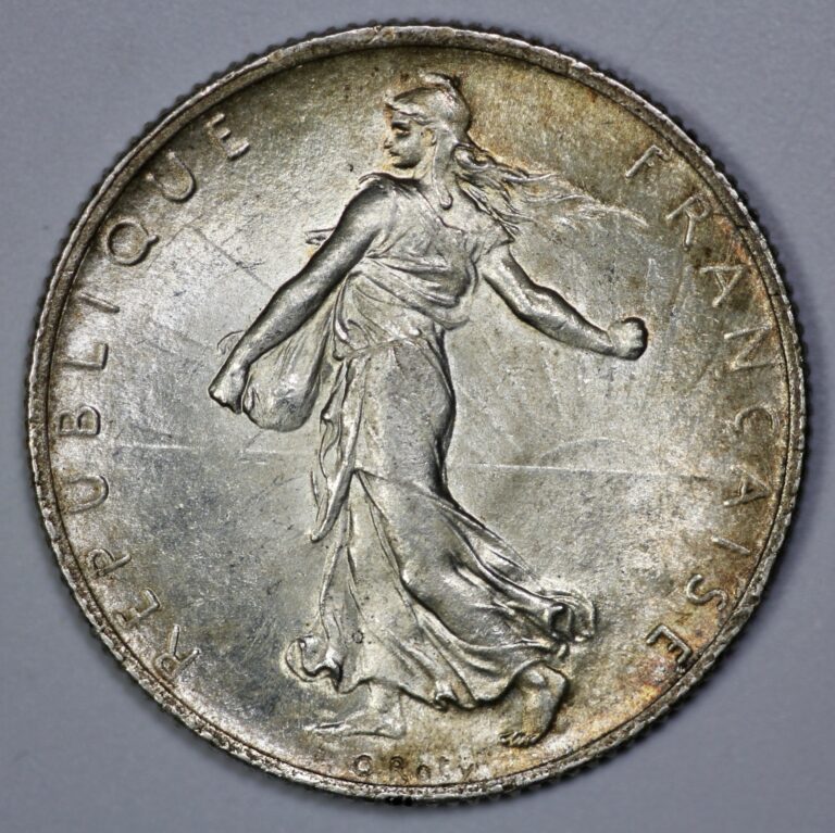 Read more about the article 1915 France Silver 2 Francs UNC