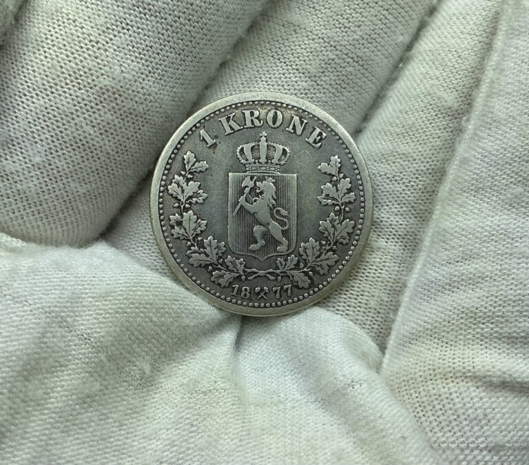 Read more about the article Norway 1 Krone 1877 Silver Coin L250