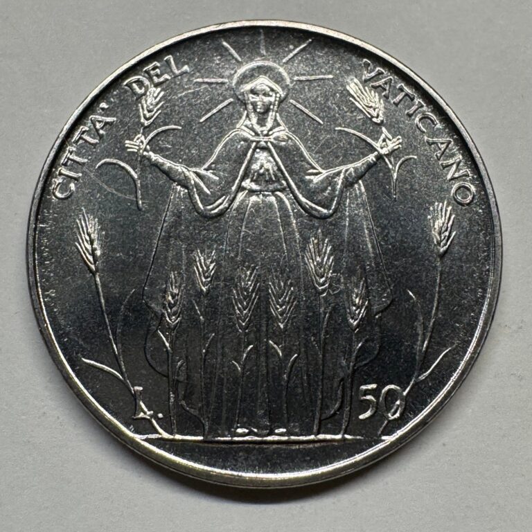 Read more about the article 1969 Vatican City 50 Lire Pope Paul VI – Coin #C-067