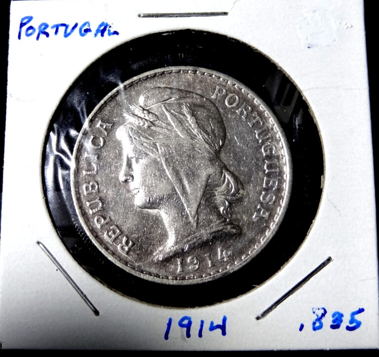 Read more about the article 1914 Portugal 50 Centavo World .835 Silver Coin