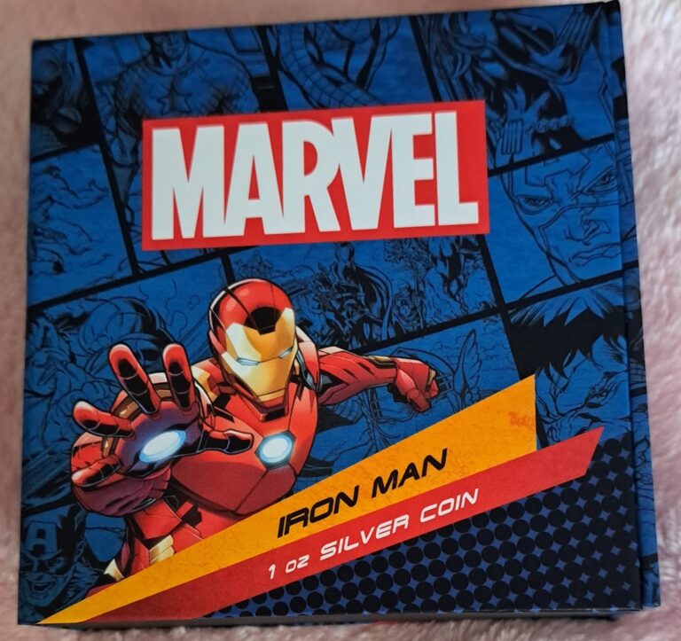 Read more about the article 2023 Marvel Ironman New Zealand Mint 1oz Silver Coin Mintage 5 000