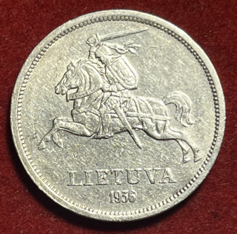 Read more about the article Lithuania 5 Litai 1936 Silver Coin KM#82 T7382