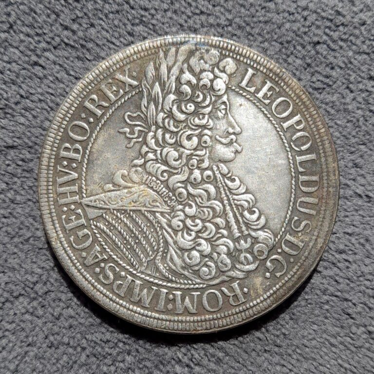 Read more about the article 1 Thaler 1698 Austrian Empire Leopold I Coin KM# 1275.5