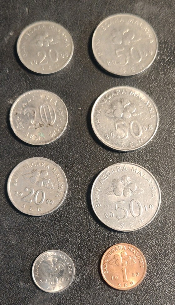 Read more about the article Malaysia Coins Multiple Years And Denominations Lot Of 8