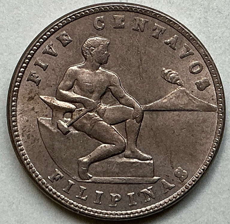 Read more about the article 1935 M Philippines 5 Centavos KM# 175