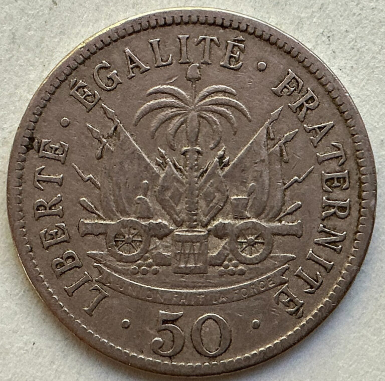 Read more about the article 1908 Haiti 50 Centimes KM# 56
