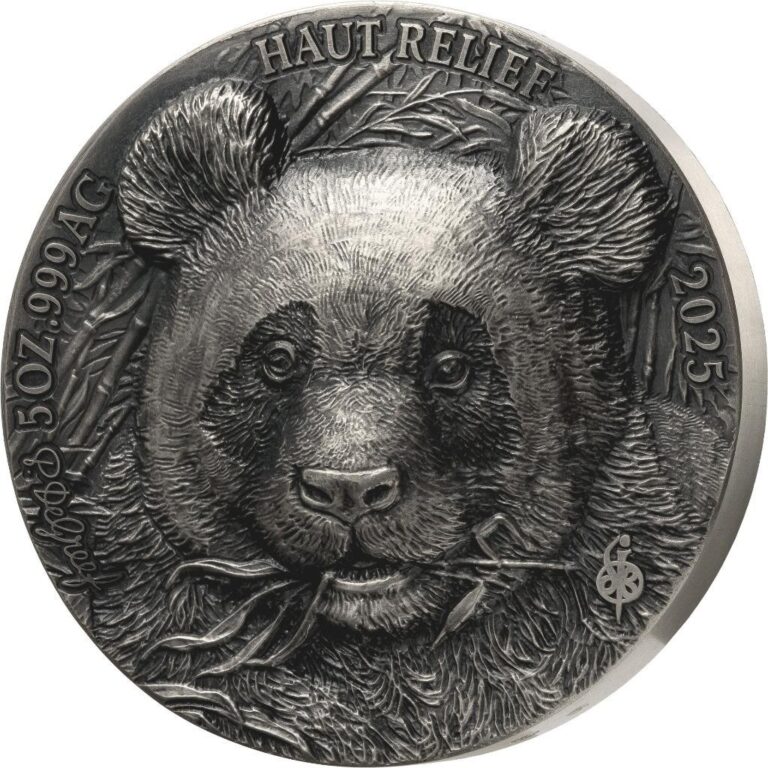 Read more about the article Ivory Coast 2025 5000 Francs Big Five – Panda – 5 oz Silver Coin