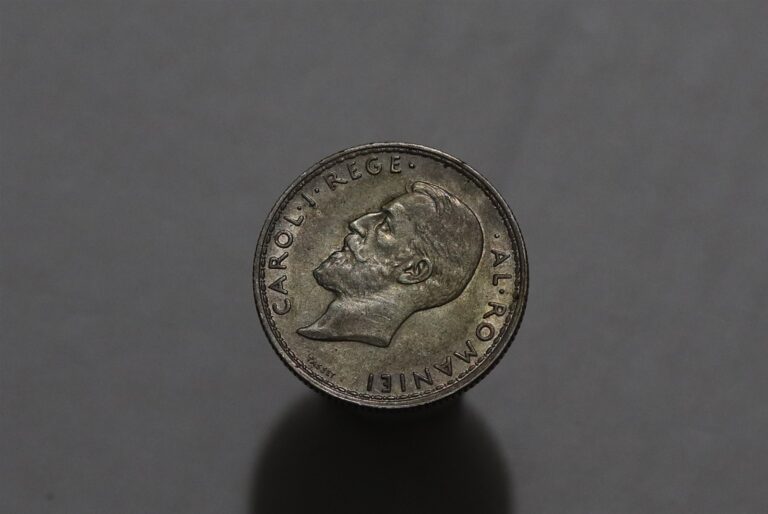 Read more about the article 🧭 🇷🇴 ROMANIA 2 LEI 1914 SILVER LOVELY TONING B88 #K9029