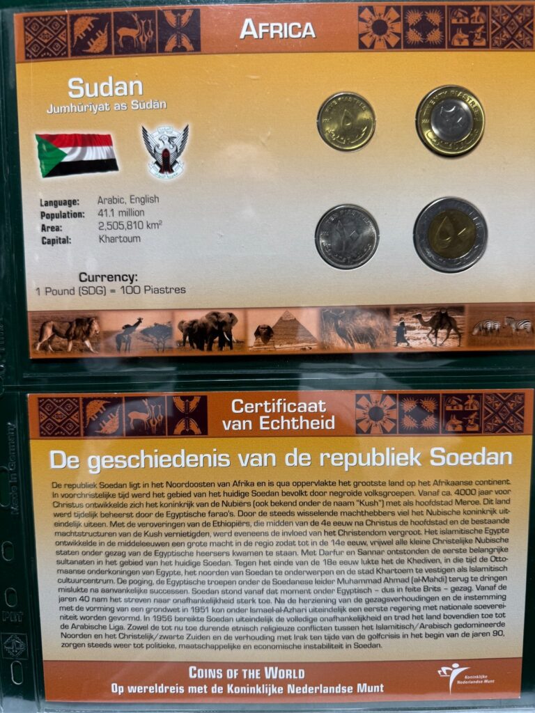 Read more about the article Littleton World Coin Set – Sudan 4 coins with card