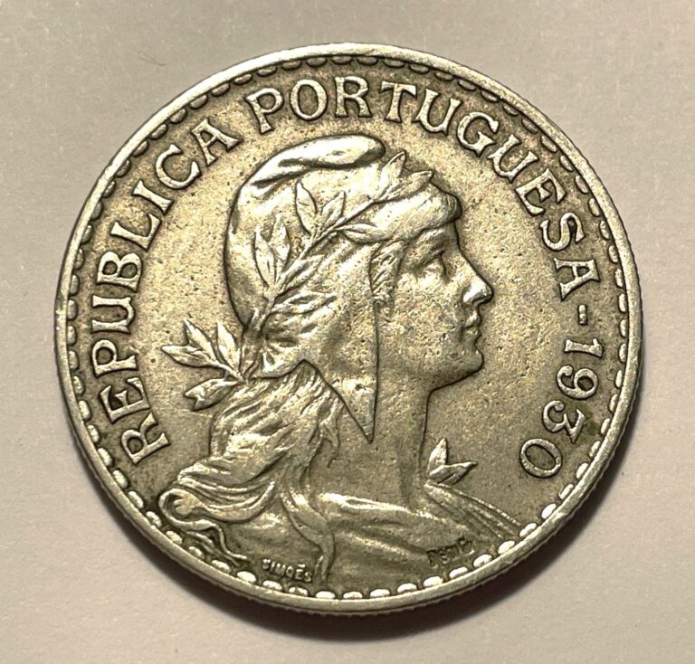 Read more about the article Cape Verde  Cabo Verde 1930 1 escudo coin very RARE in this condition