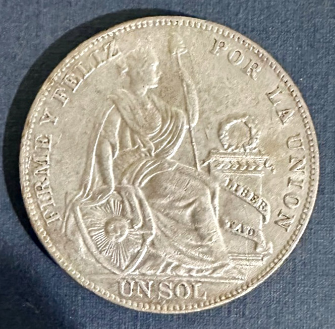 Read more about the article 1934 Peru 1 Sol Silver Coin – Nice AU Coin — Ships Free