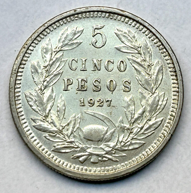Read more about the article CHILE SILVER 5 PESOS 1927