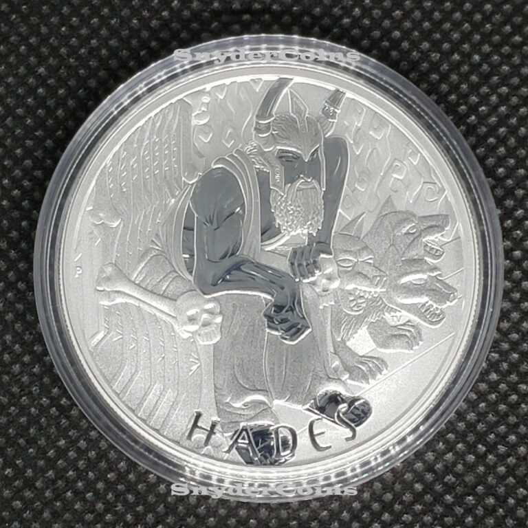 Read more about the article 2021 Tuvalu Silver Gods of Olympus Hades BU 1oz in Mint Capsule *13 500 Mintage*