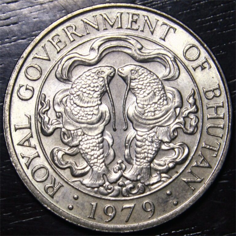 Read more about the article Vintage 1979 Royal Government of Bhutan 25c Aluminum-Bronze World Coin Gem BU