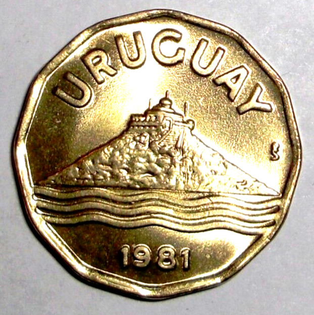 Read more about the article 1981 Uruguay 20 centesimos Coin Fortress on Montevideo’s Hill