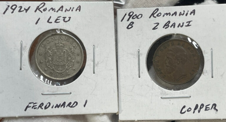 Read more about the article Early Romania 2 Coins lot Great Condition High Value