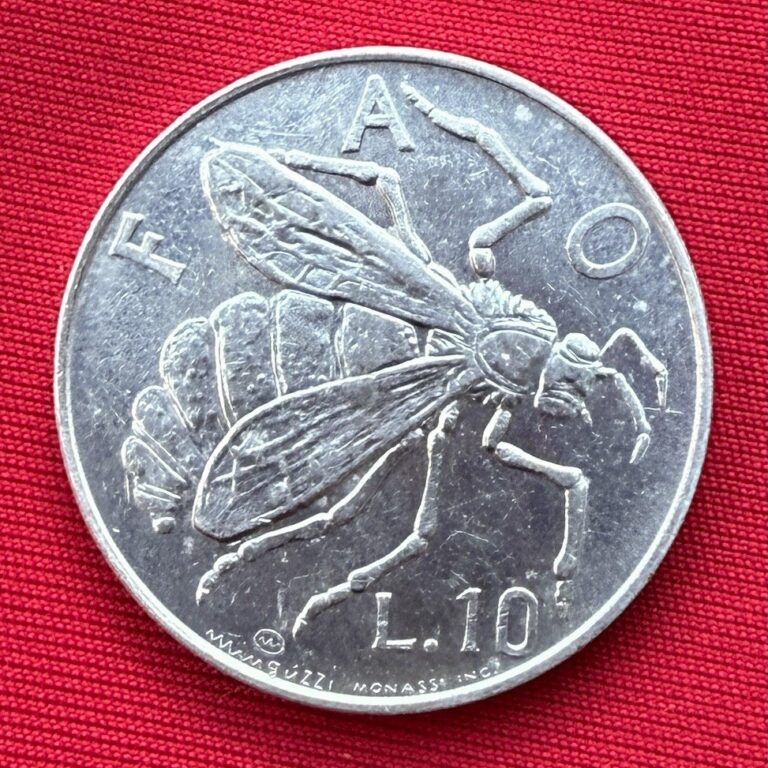 Read more about the article Repubblica di San Marino 10 Lire Coin 1974 FAO “Mosquito” Design – Anti-Malaria