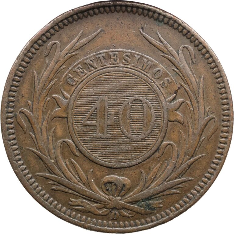Read more about the article 1857 40 Centésimos de Real Uruguay Coin (MO4106-)