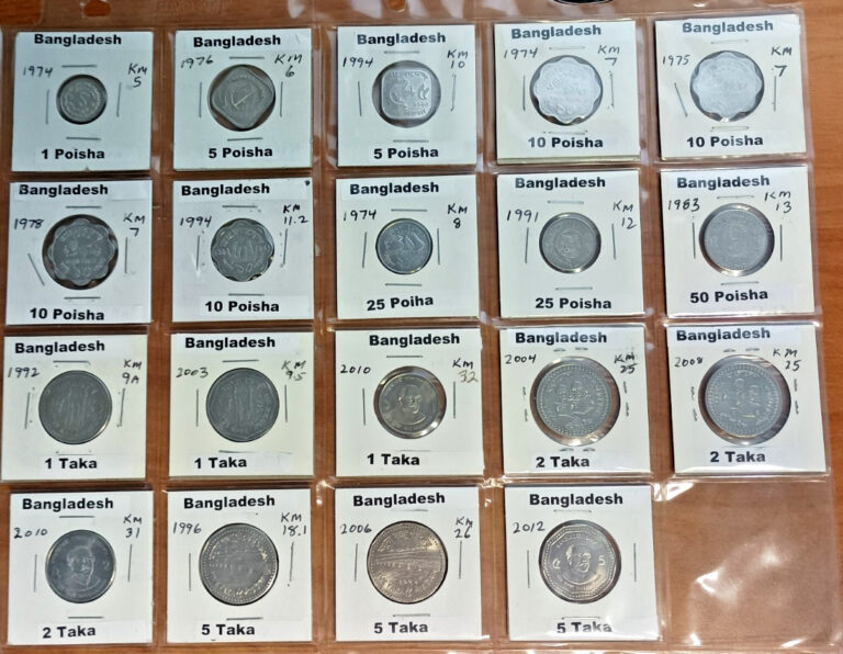 Read more about the article 19 Coins in a Bulk Lot of Bangladesh Coins
