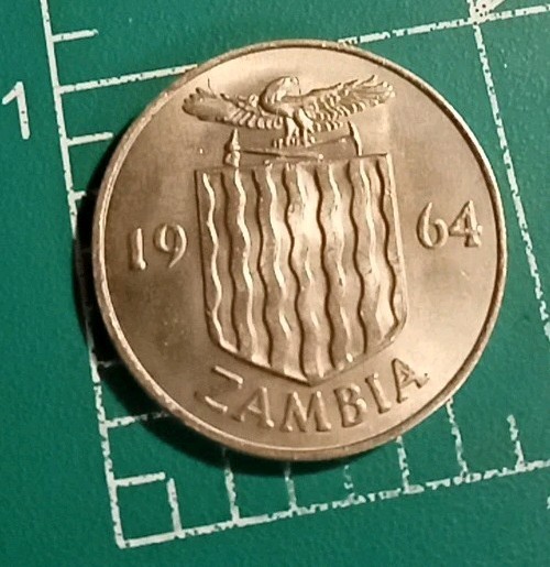 Read more about the article Zambia  1 Shilling   1964  KM# 2