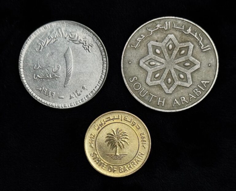 Read more about the article OLD South Arabia (Yemen) Sudan  Bahrain Coin LOT Yemeni Sudanese Coins MIXED LOT