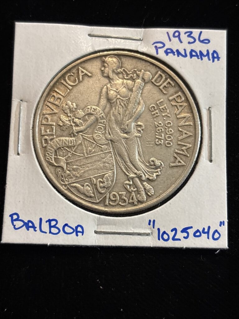 Read more about the article 1934 Panama Balboa Silver 1 Balboa Circulated “1025040”
