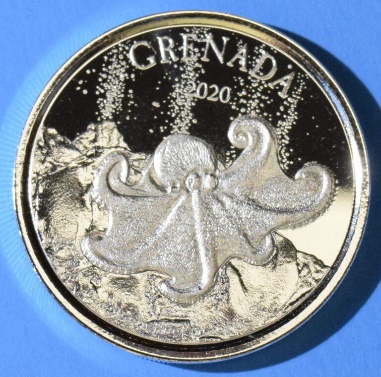 Read more about the article 2020 GRENADA ONE OUNCE .999 SILVER OCTOPUS COIN.