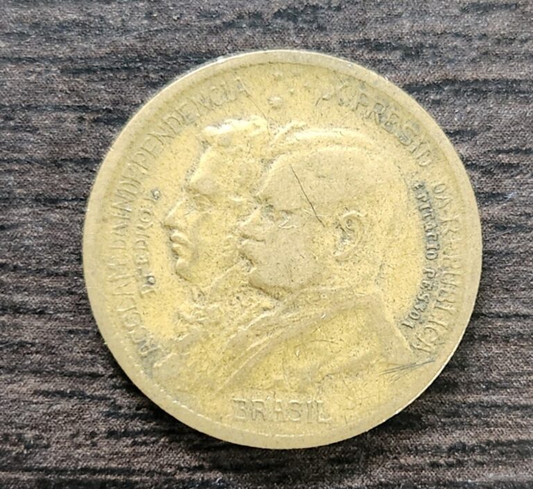 Read more about the article 1922 Brazil 500 Reis Independence Centennial World Coin