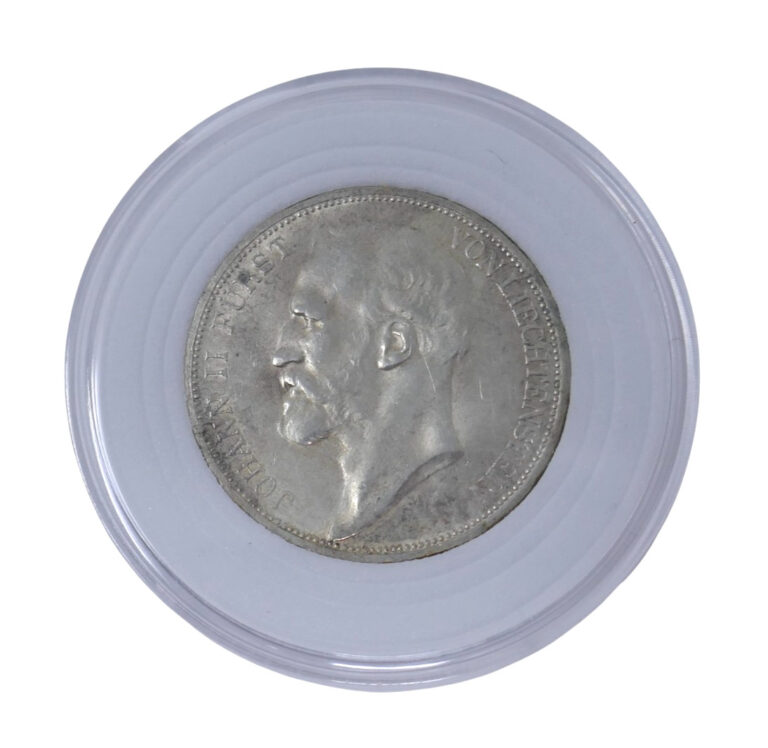 Read more about the article Liechtenstein 1912 Johann II Fürst von Liechtenstein 2 Kronen Silver Coin