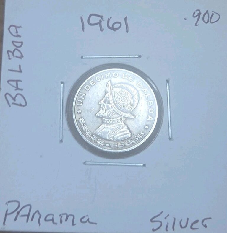 Read more about the article 1961 PANAMA SILVER 1/10 BALBOA BETTER COIN IN REALLY GOOD CONDITION