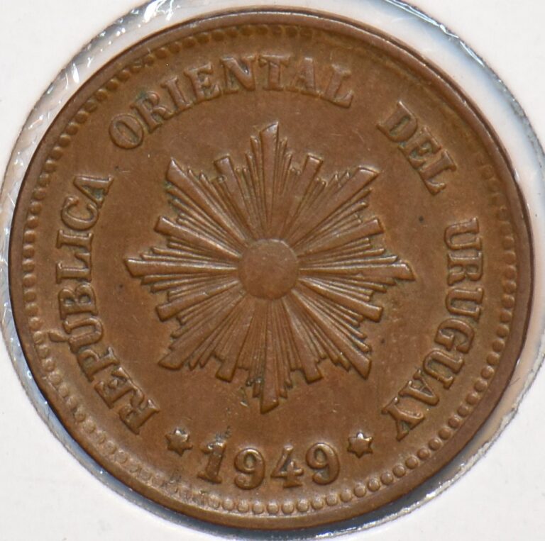 Read more about the article Uruguay 1949 2 Centesimos 295927 combine shipping