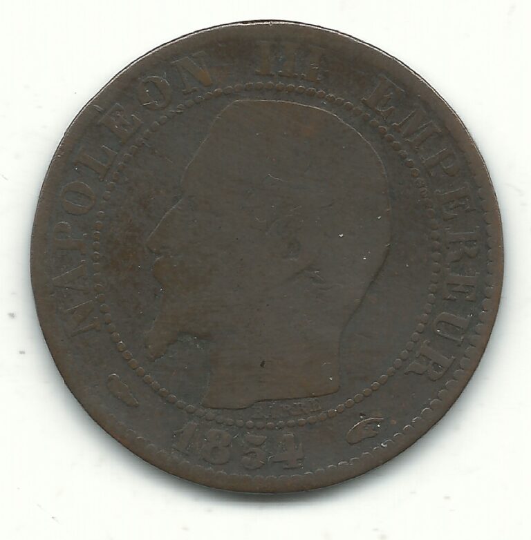 Read more about the article A VERY NICE 1854 A FRANCE FRENCH 5 CENTIMES COINS-SEP430