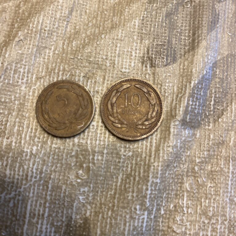Read more about the article Turkey 1950 5 Kurus  1951 10 Kurus  – 2 Coins