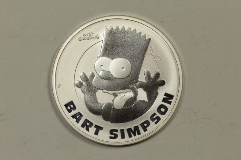 Read more about the article 2022 Tuvalu Bart Simpson Proof 1 Ounce Silver