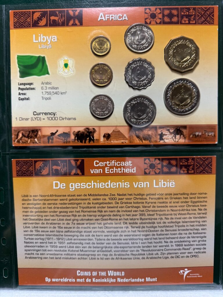 Read more about the article Littleton World Coin Set – Libya 7 coins with card