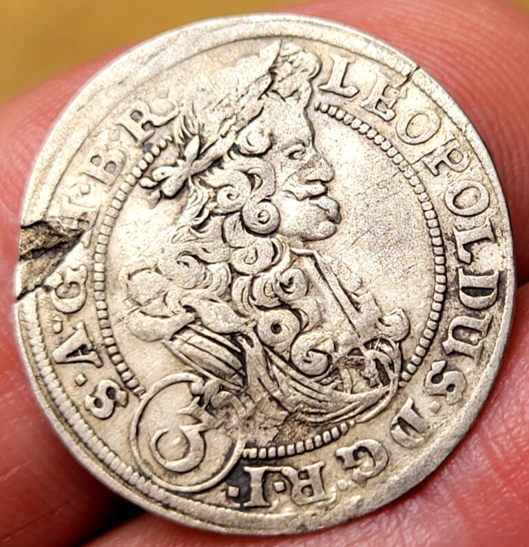 Read more about the article Austria 3 Kreuzer 1697 Leopold Silver Coin