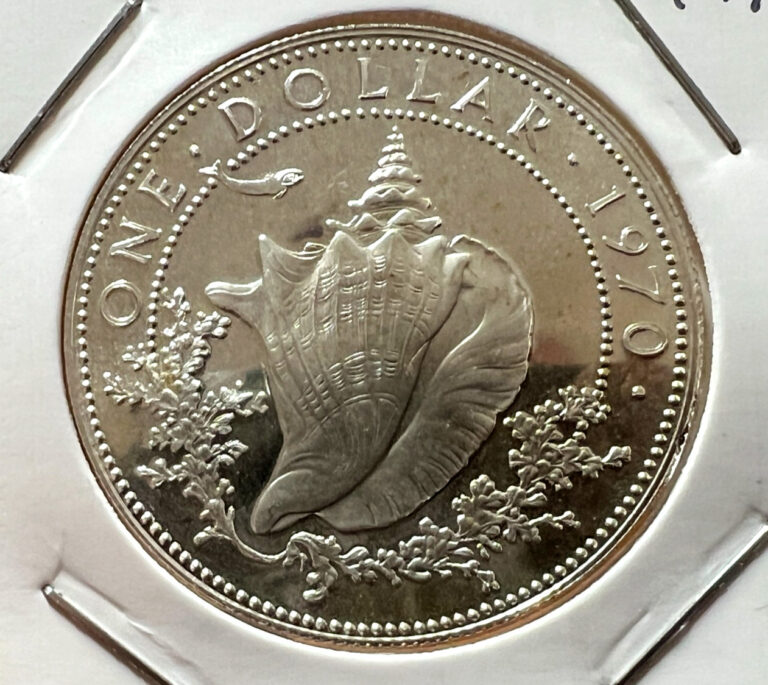 Read more about the article 1970 BAHAMAS SILVER $1 QUEEN CONCH PROOF BRILLIANT UNCIRCULATED