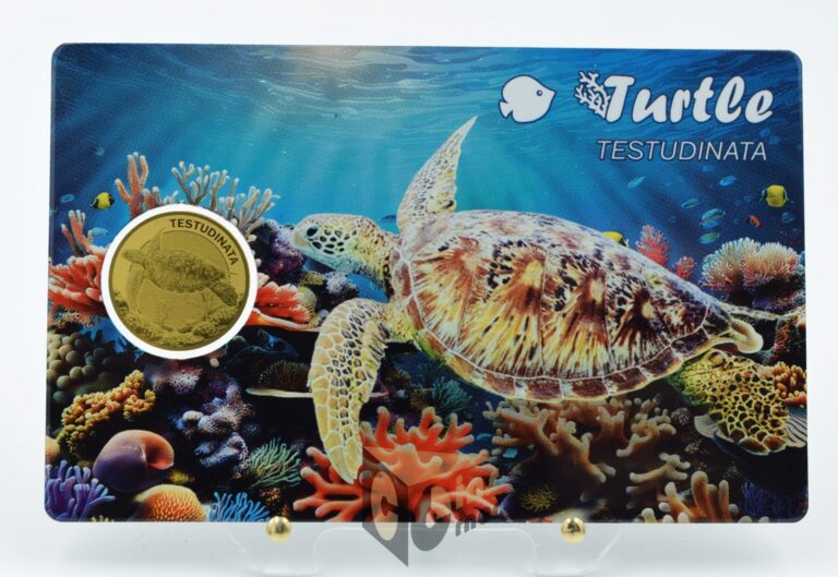 Read more about the article Sea Turtle 1/1000 Oz 999 Gold Coin 1000 Francs Gabon