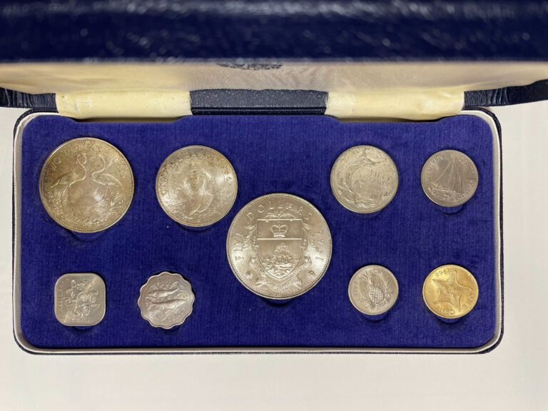 Read more about the article Bahamas 1966 Uncirculated Coin Set with 4 Silver Coins