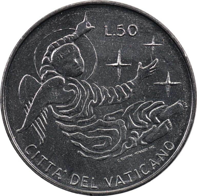 Read more about the article Vatican City – 50 Lire – 1969 – Unc – Angel – Paul VI